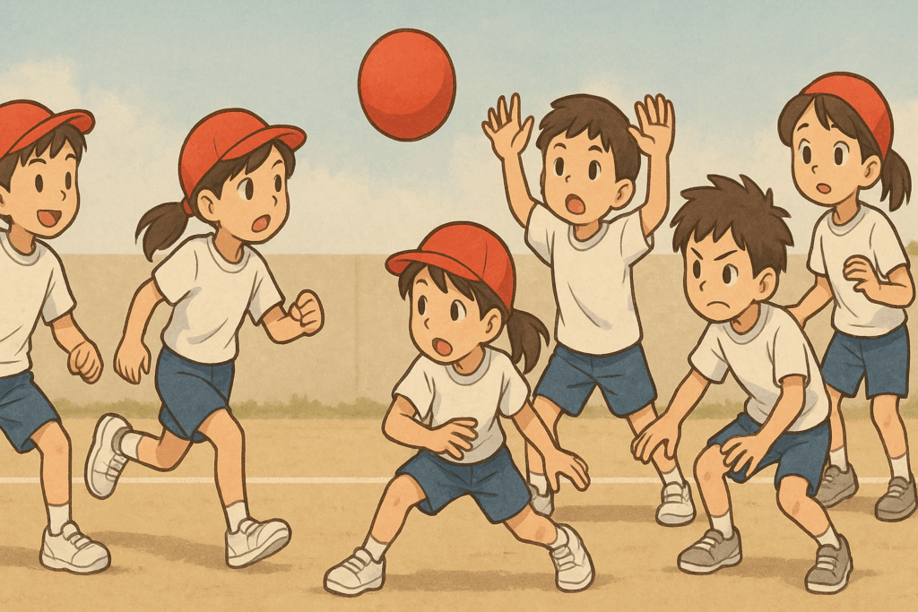 ドッジボールのイラスト