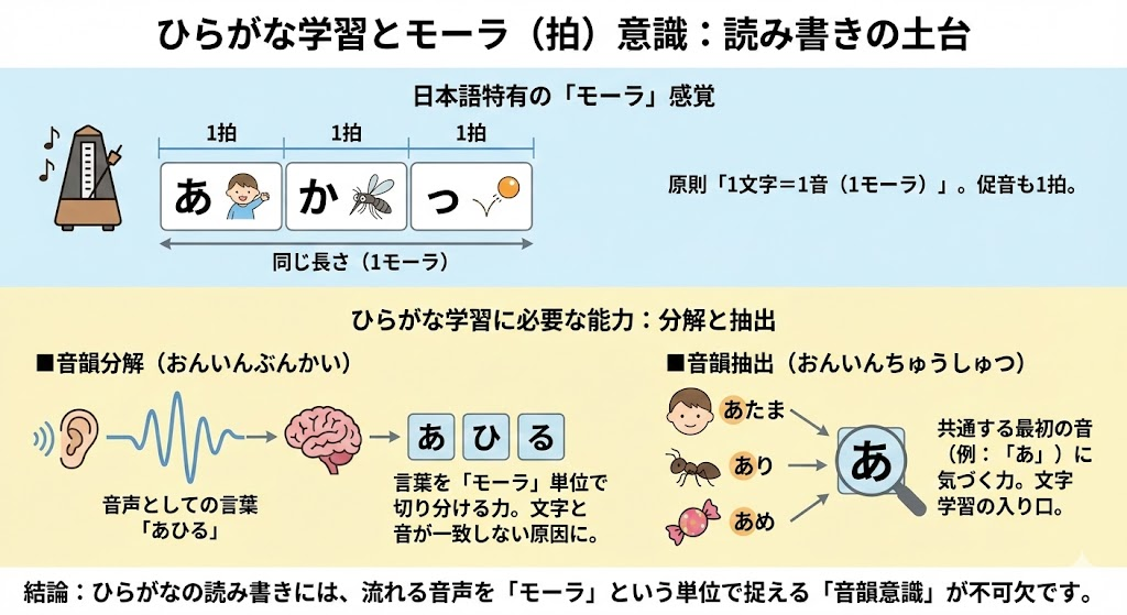 ひらがな　構音　発音　音韻意識